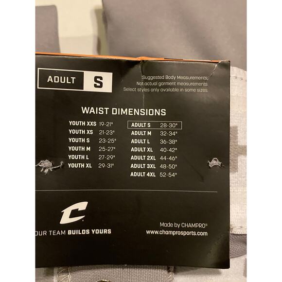 NWT Champro Knicker Baseball Pants Adult S Gray TEK-KNIT Pro Fit Elastic Cuff - Picture 6 of 8